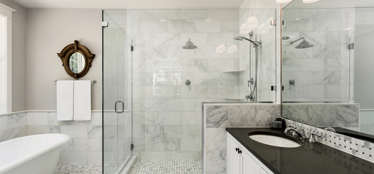 bathroom shower door installation in West Modesto